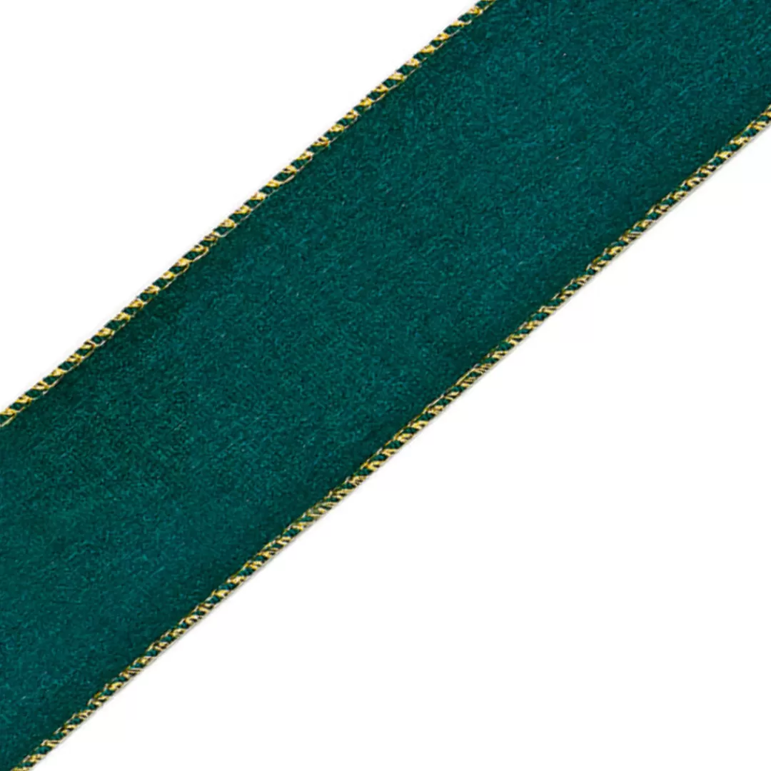 The Christmas Shop Ribbon*Green Wired Ribbon