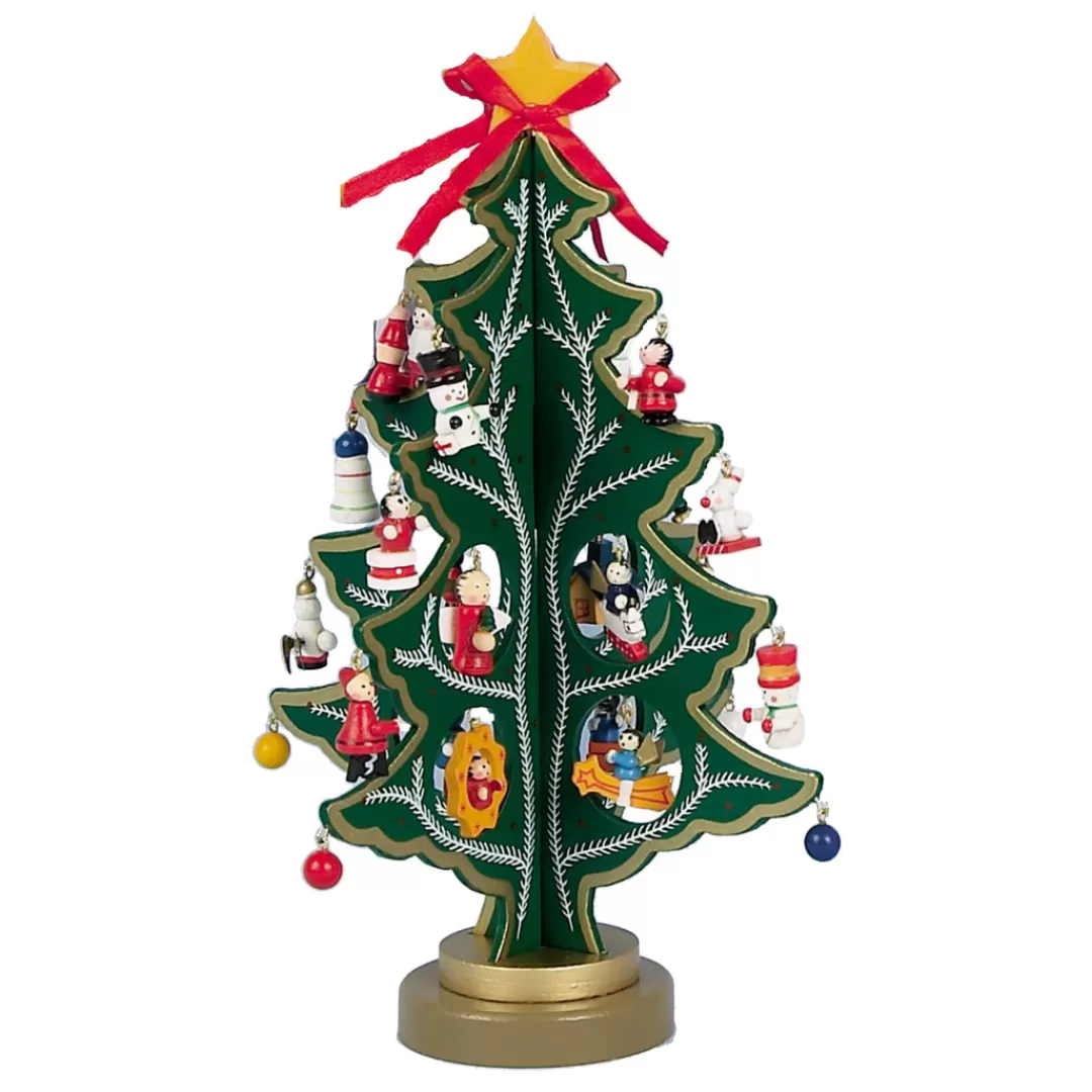 The Christmas Shop Wooden Ornaments | Advent Calendars - Card, Fabric And Wood*Green Wood Tree