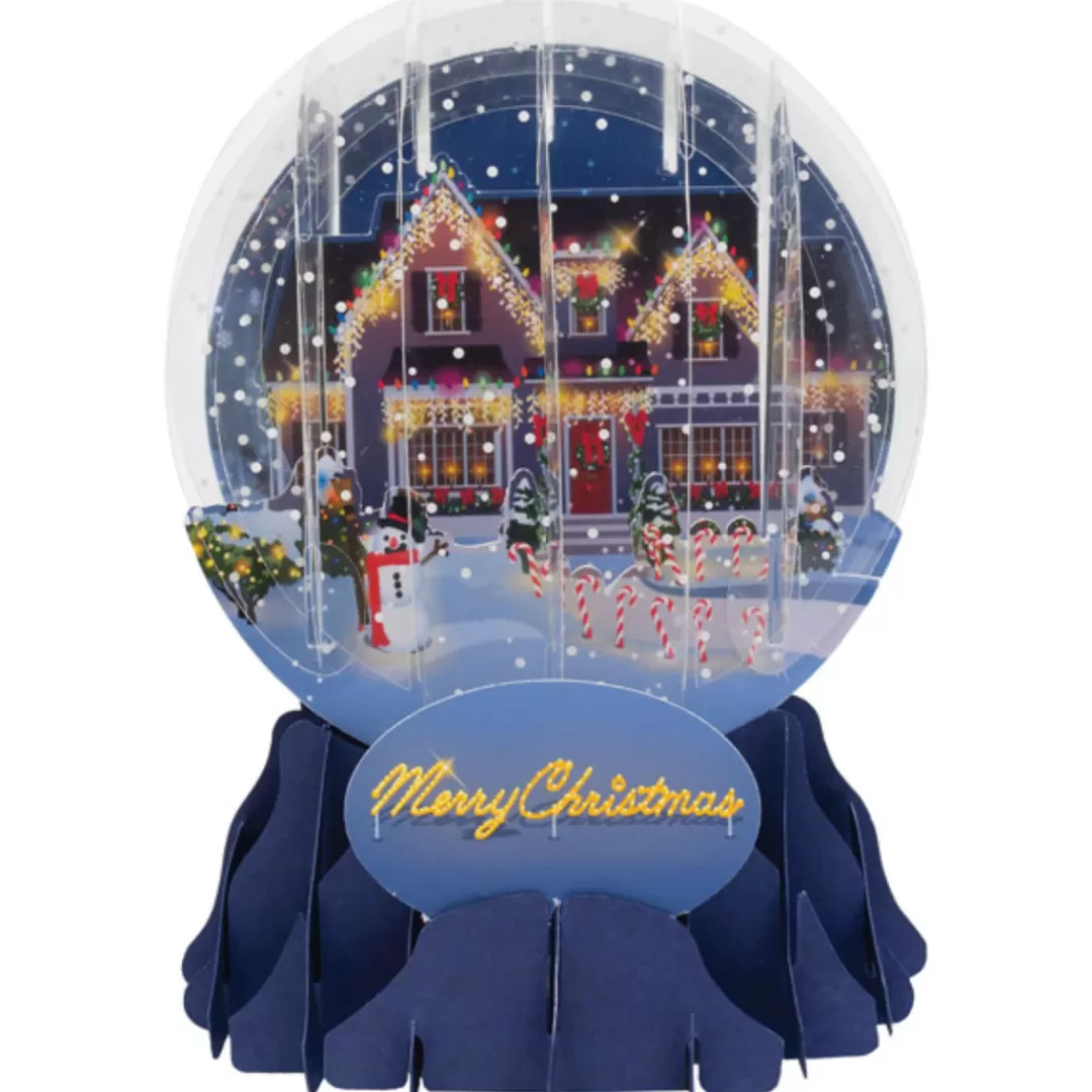 The Christmas Shop Single Cards*House Globe Card