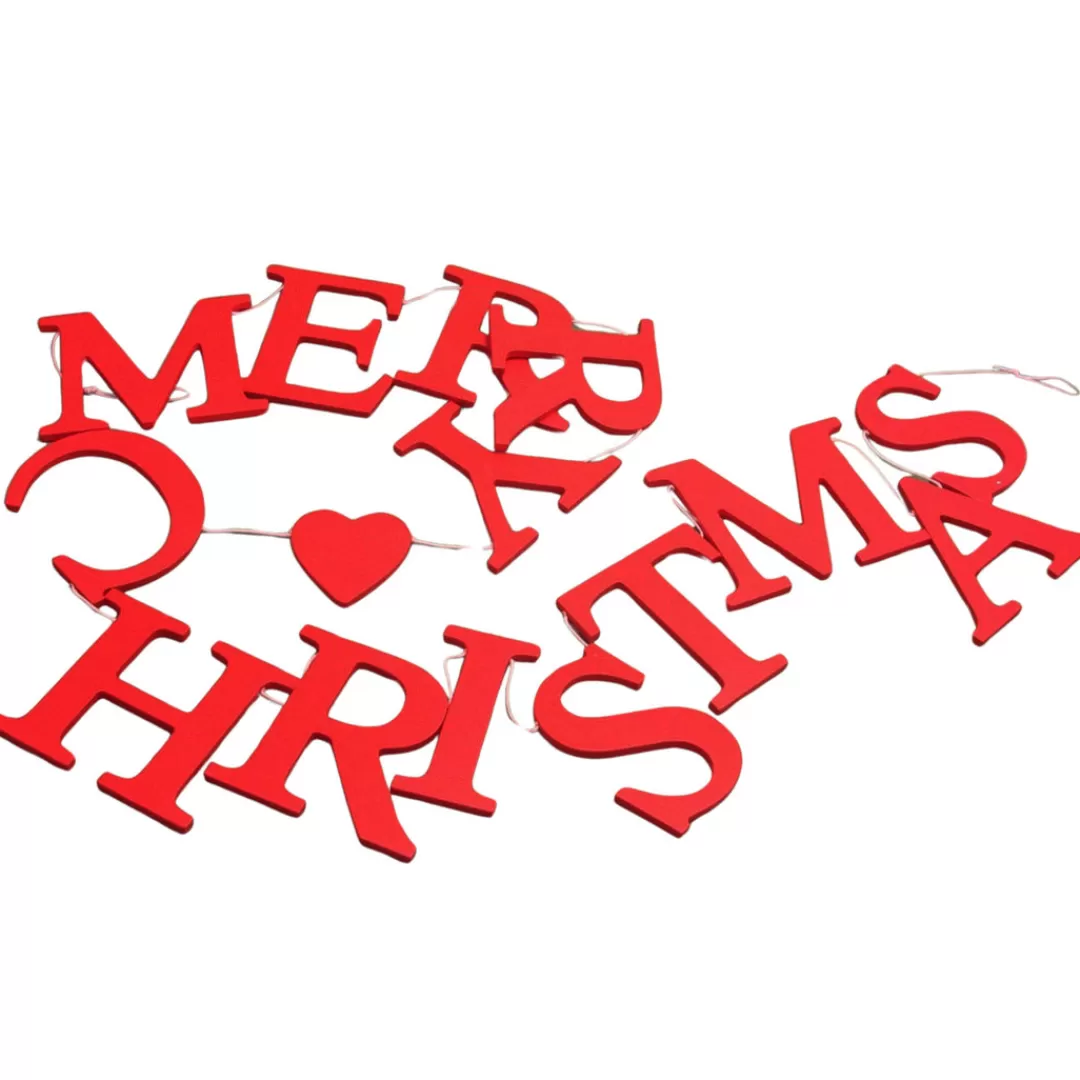 The Christmas Shop Banners & Signs | Red Theme*Merry Christmas Garland