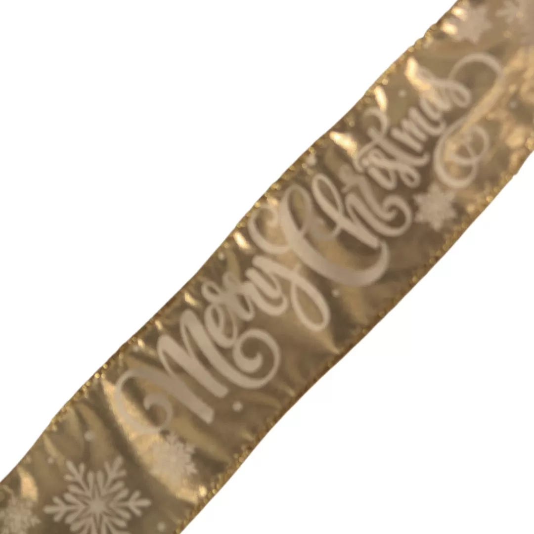 The Christmas Shop Ribbon | Gold Theme*Merry Christmas Ribbon