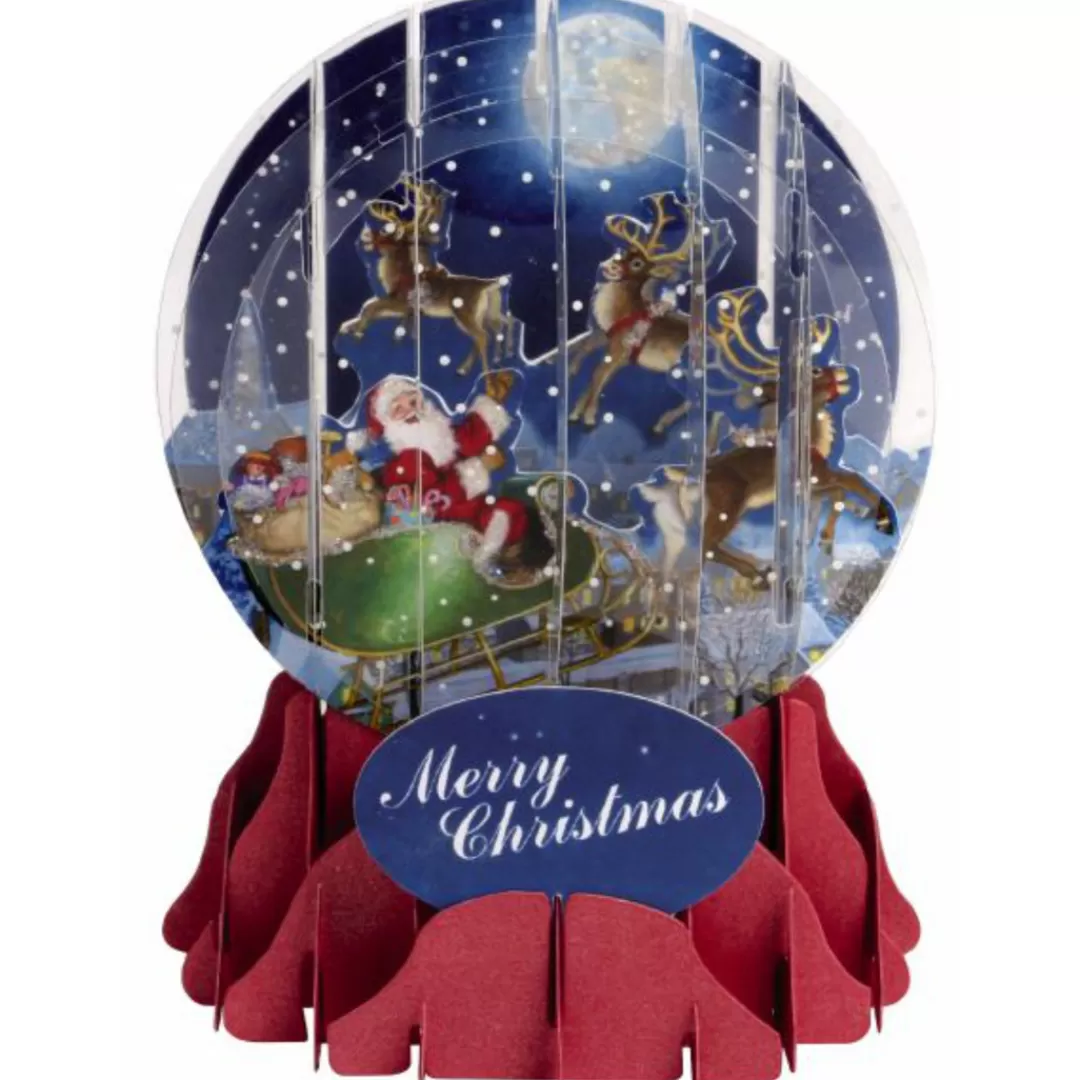 The Christmas Shop Single Cards | Novelties*Moonlight Sleigh Ride Globe Card