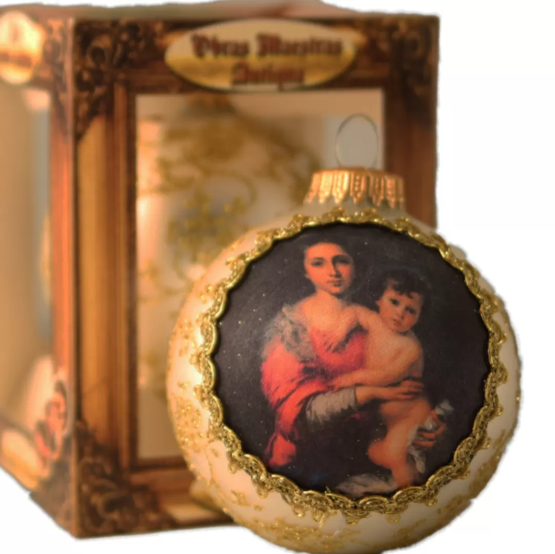 The Christmas Shop Glass | Gold Theme*Old Masters Bauble