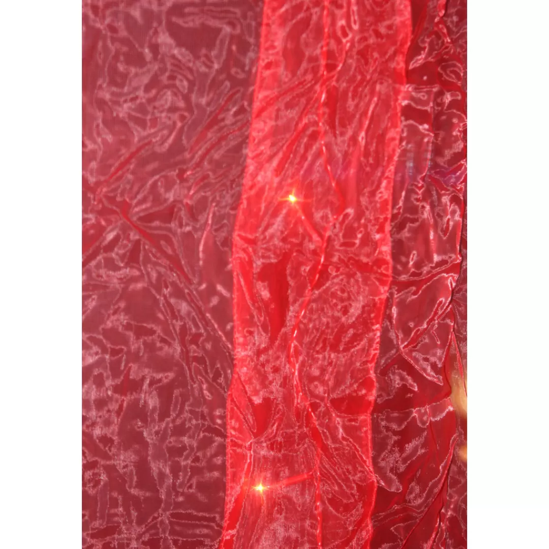 The Christmas Shop Electric Operated Lights*Organza Curtain With Lights