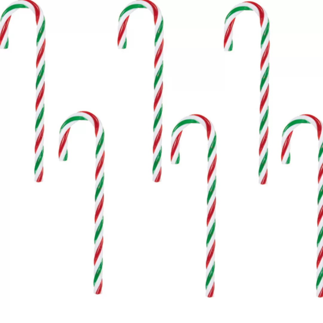 The Christmas Shop Other Colours | Red Theme*Pack Of 6 Candy Canes