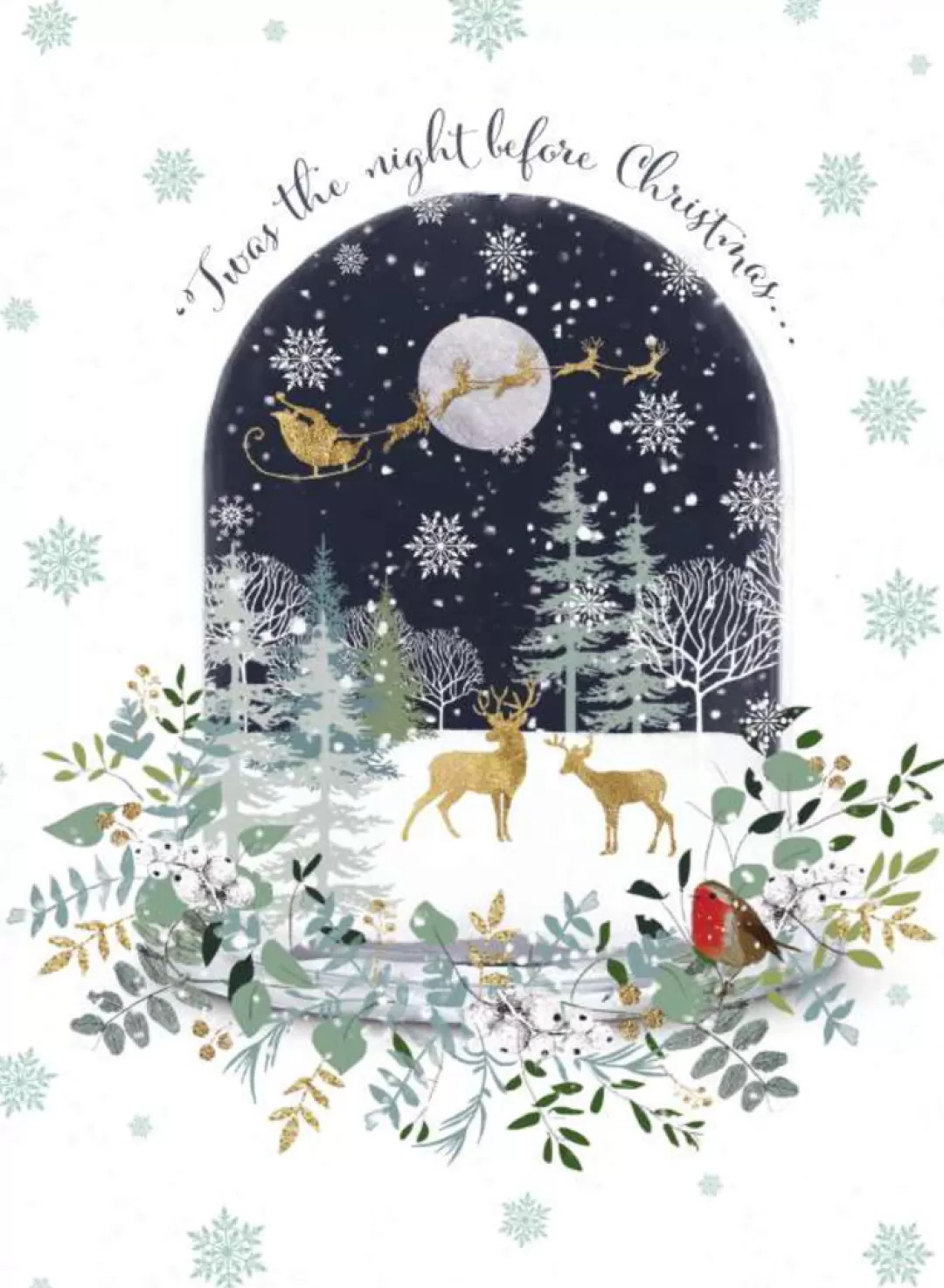 The Christmas Shop Packs Of Cards*Pack Of 8 Christmas Cards