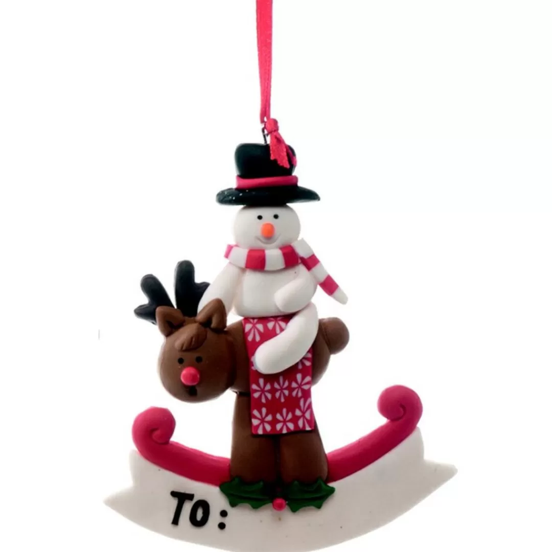 The Christmas Shop Characters | Other Colours*Personalisable Claydough Snowman