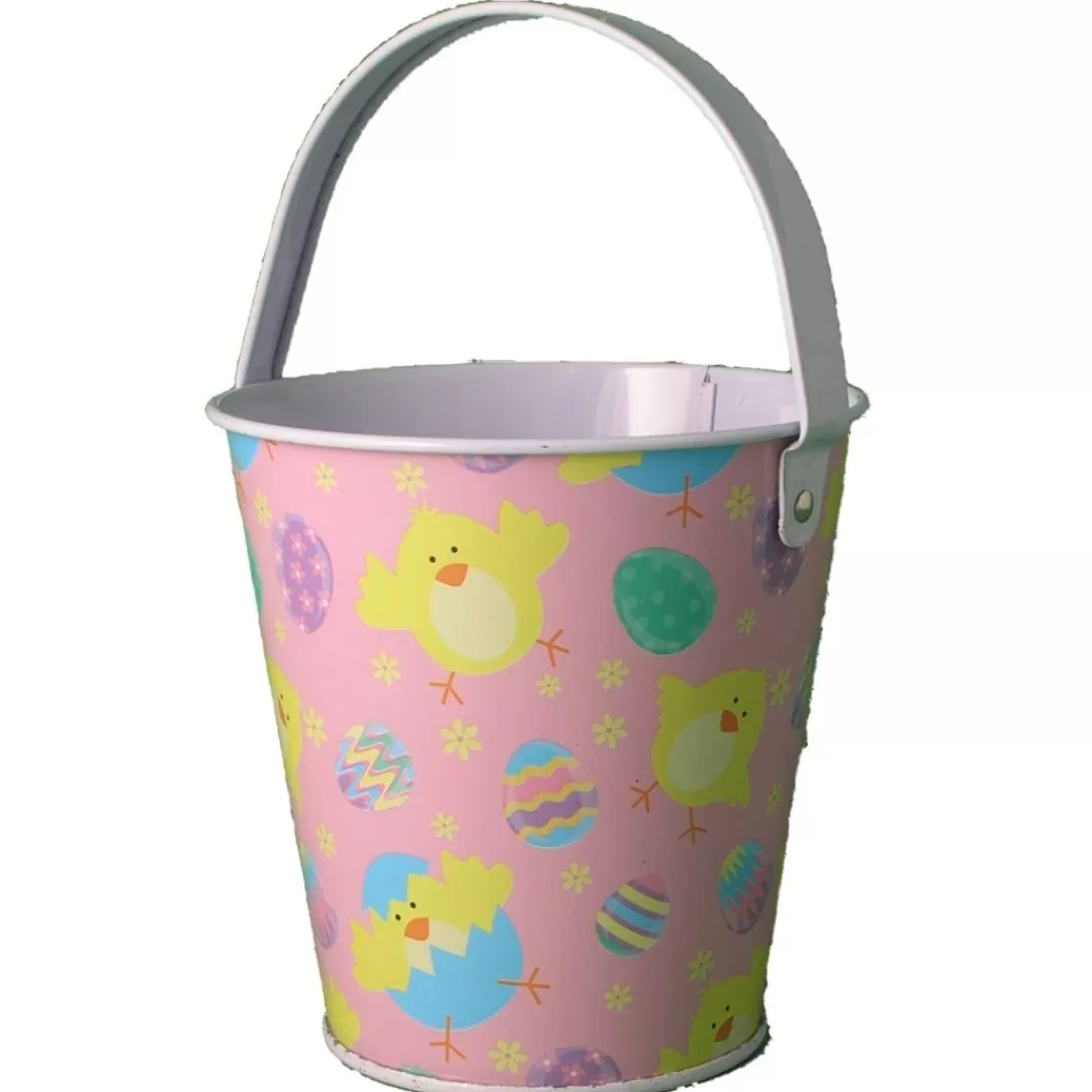 The Christmas Shop Easter Etc.*Pink Metal Bucket