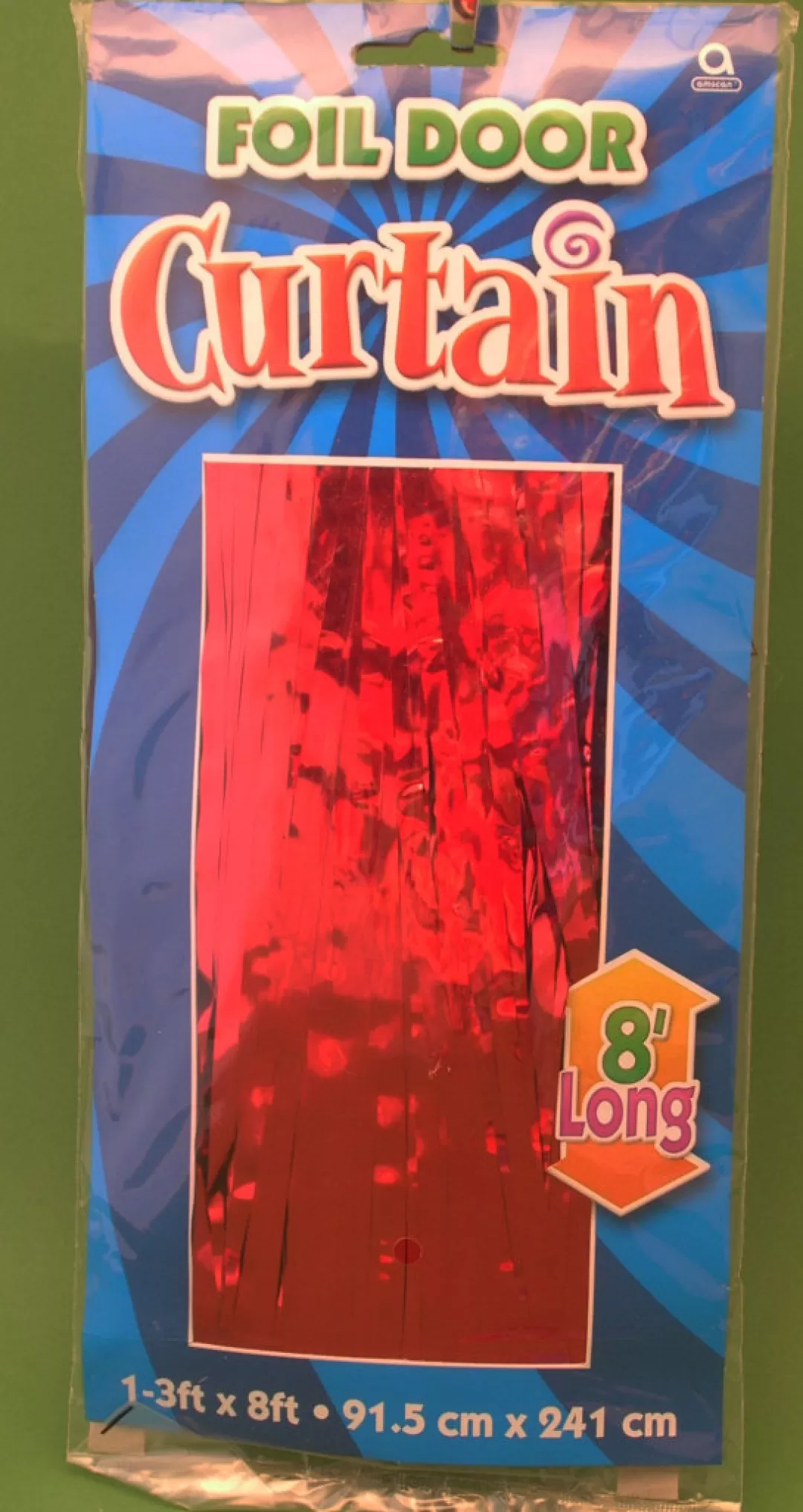 The Christmas Shop Foil Decorations*Red Foil Door Curtain