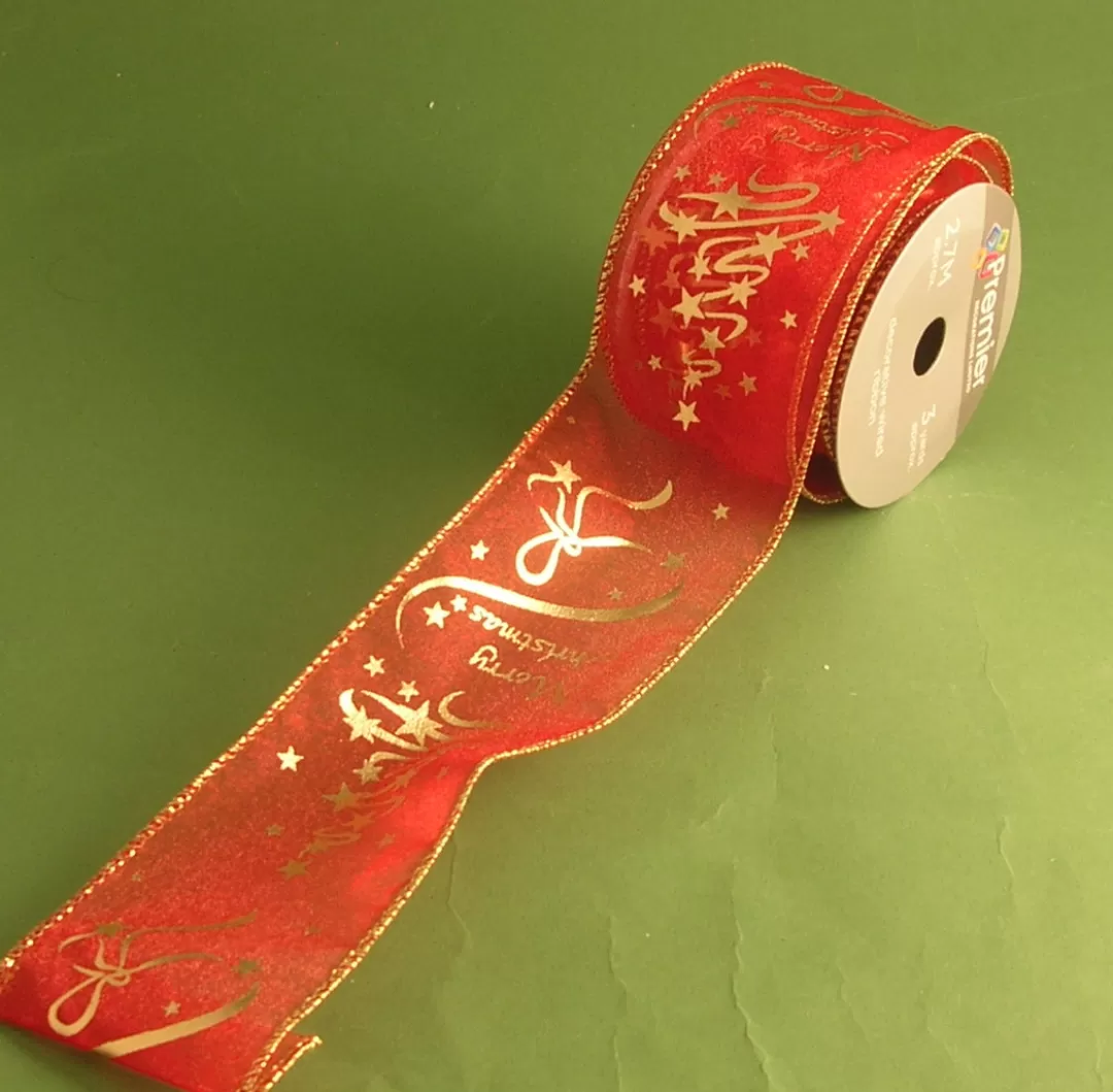 The Christmas Shop Ribbon*Red Ribbon