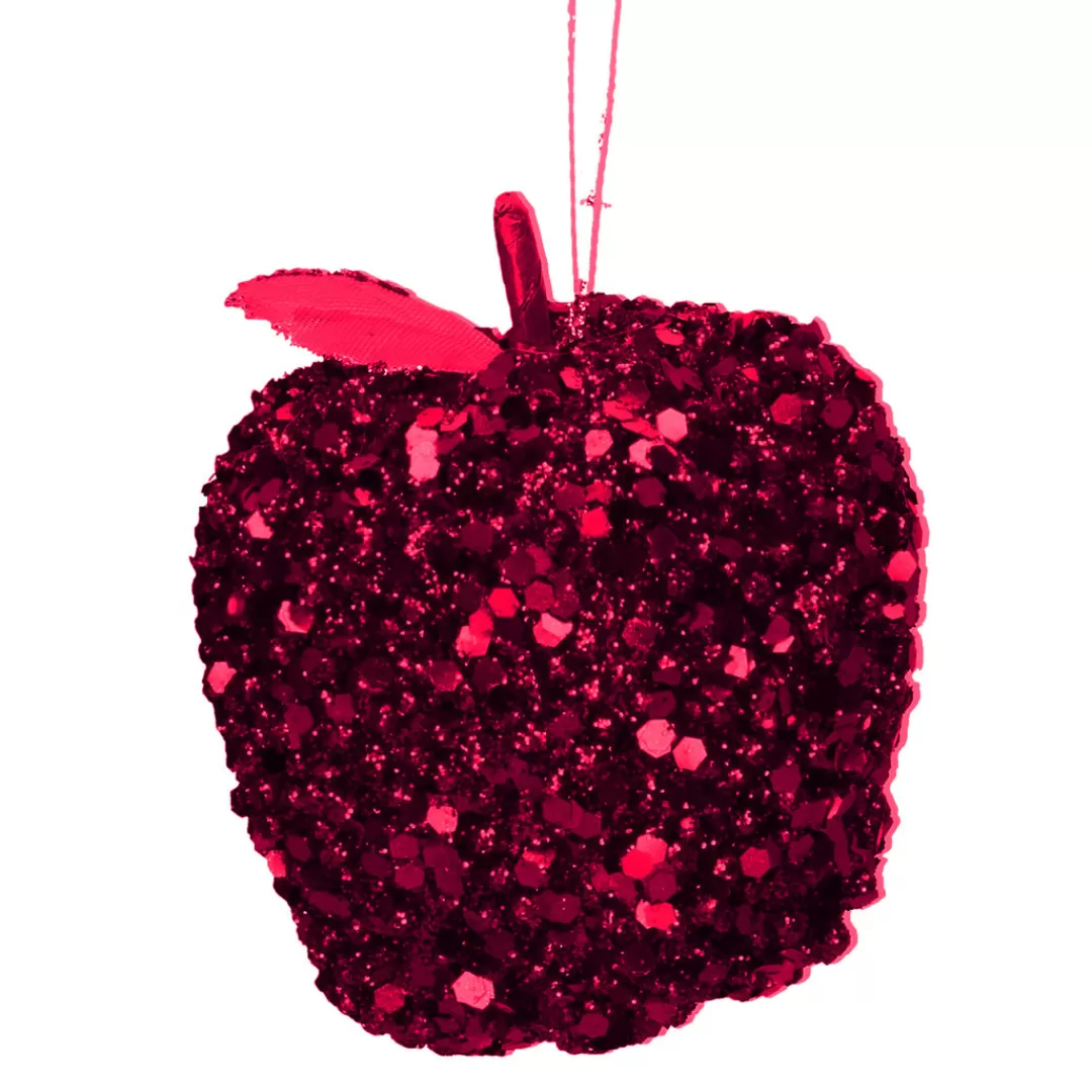 The Christmas Shop Red Theme*Red Sequin Apple