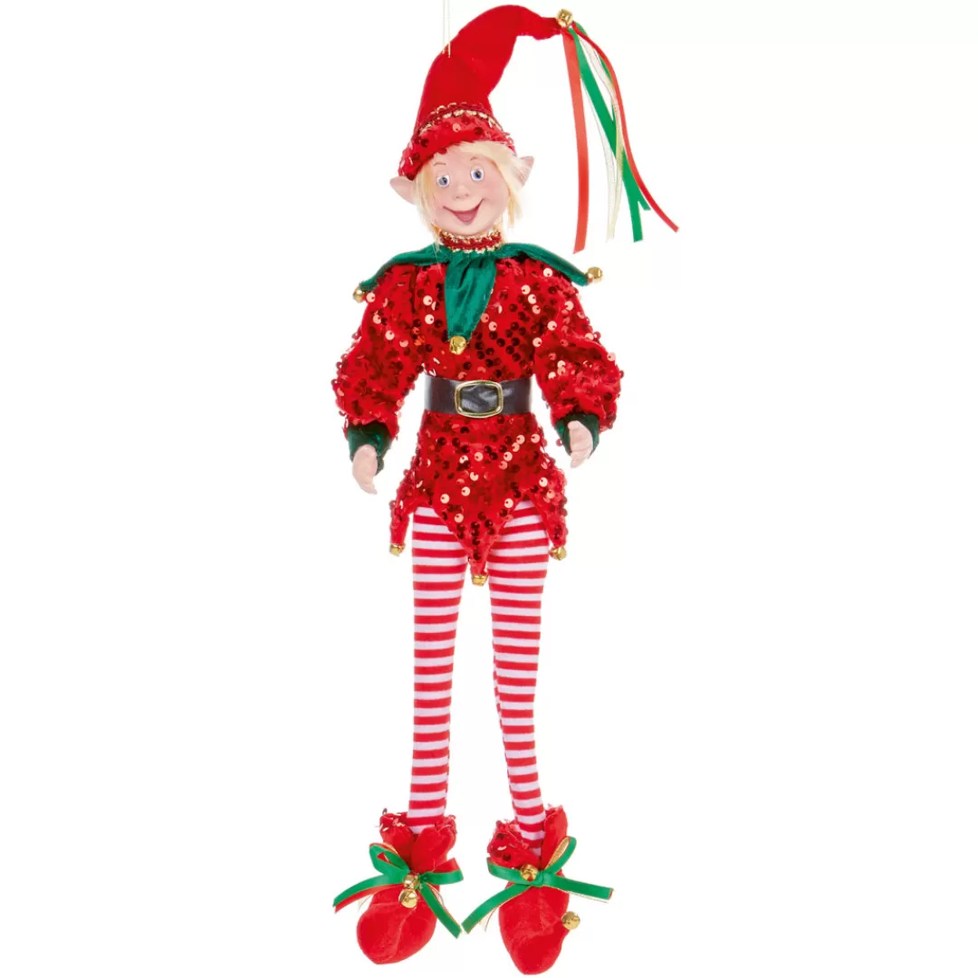 The Christmas Shop Christmas Figures | Characters*Red Sequin Elf