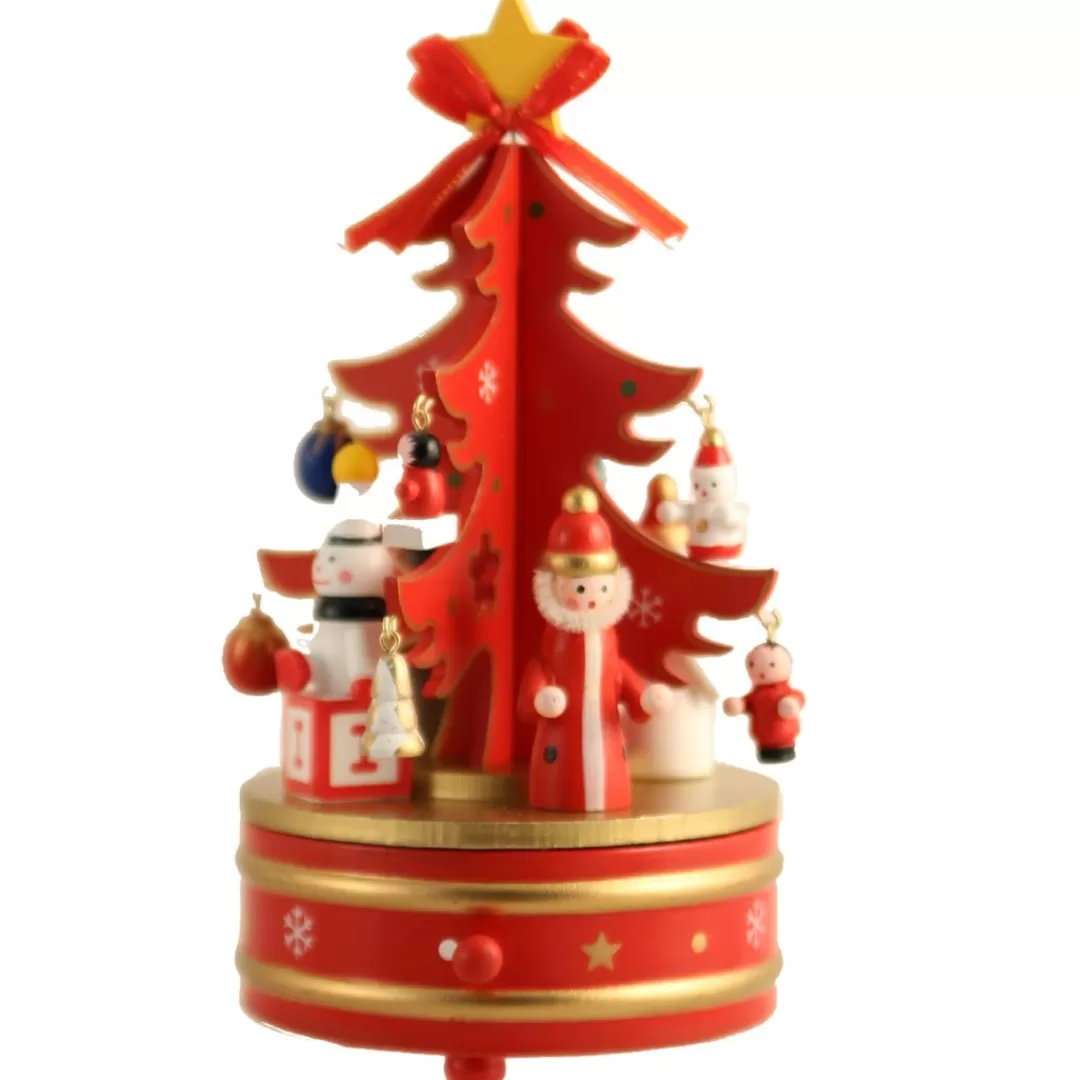 The Christmas Shop Musicals | Wooden Ornaments*Red Tree Music Box