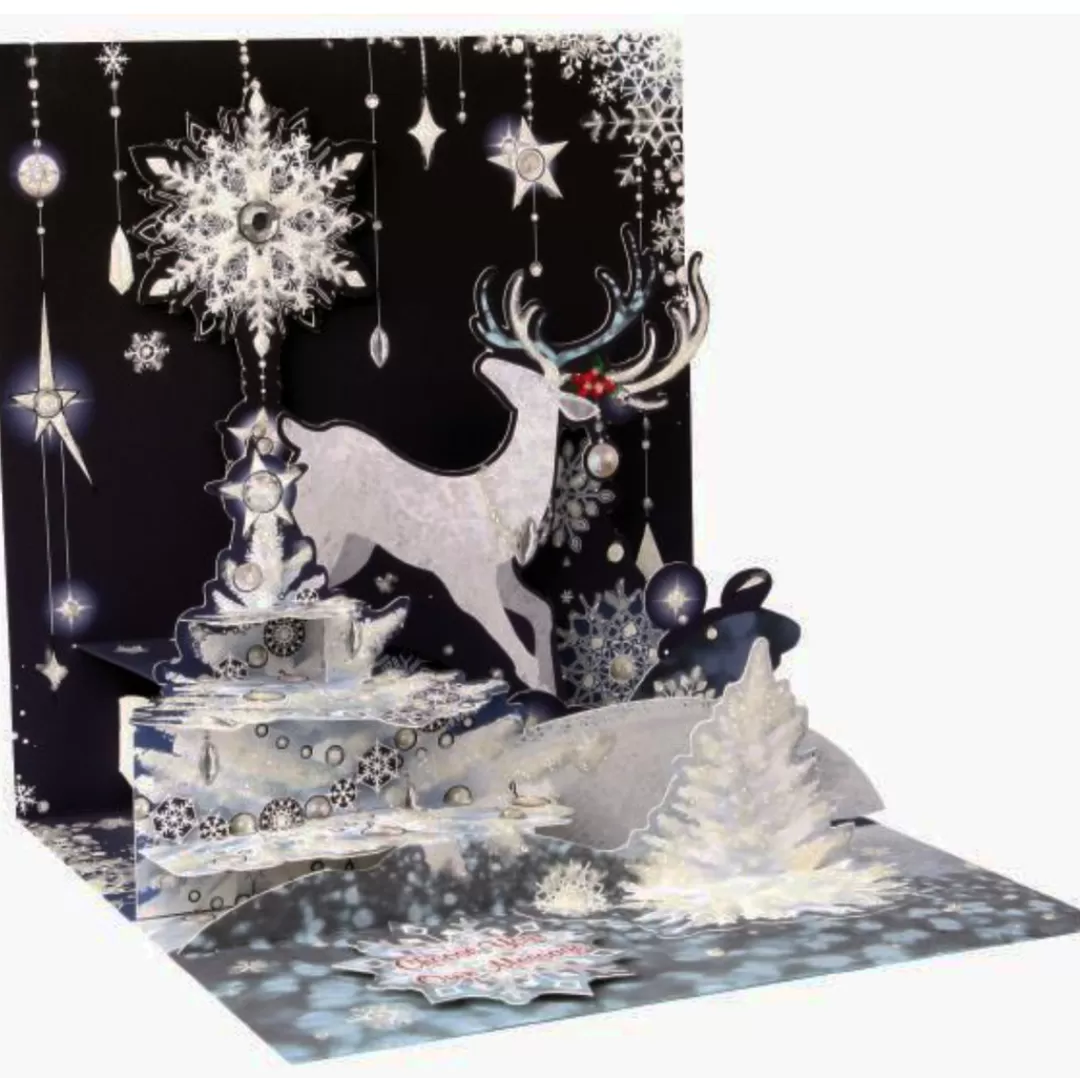 The Christmas Shop Single Cards*Reindeer Pop-up Card