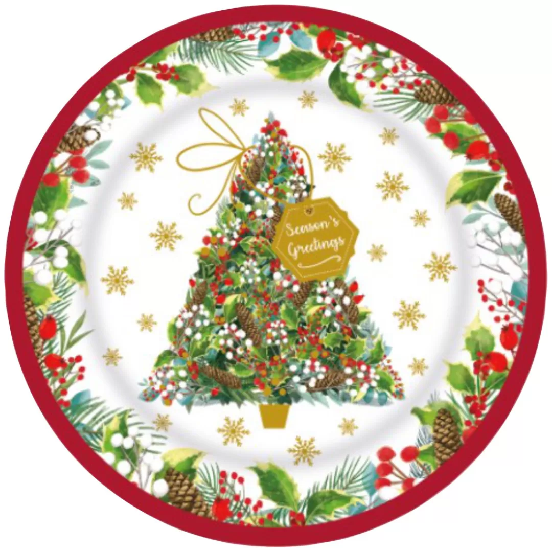 The Christmas Shop Tableware*Round Melamine Plate