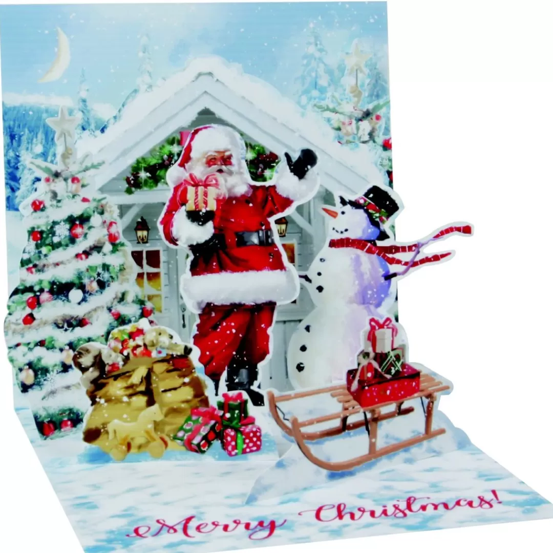 The Christmas Shop Single Cards*Santa & Snowman Card