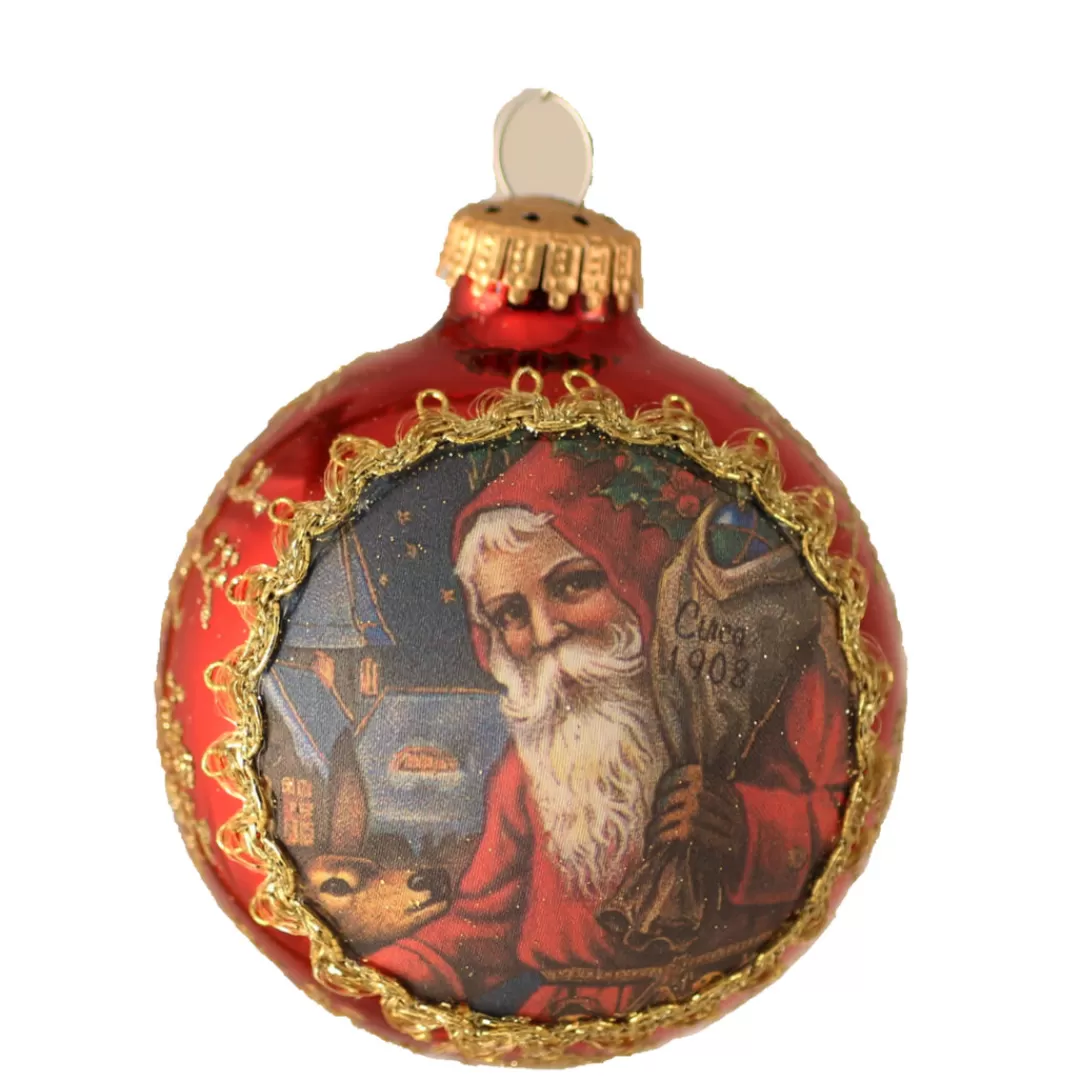 The Christmas Shop Glass | Glass*Santa Bauble