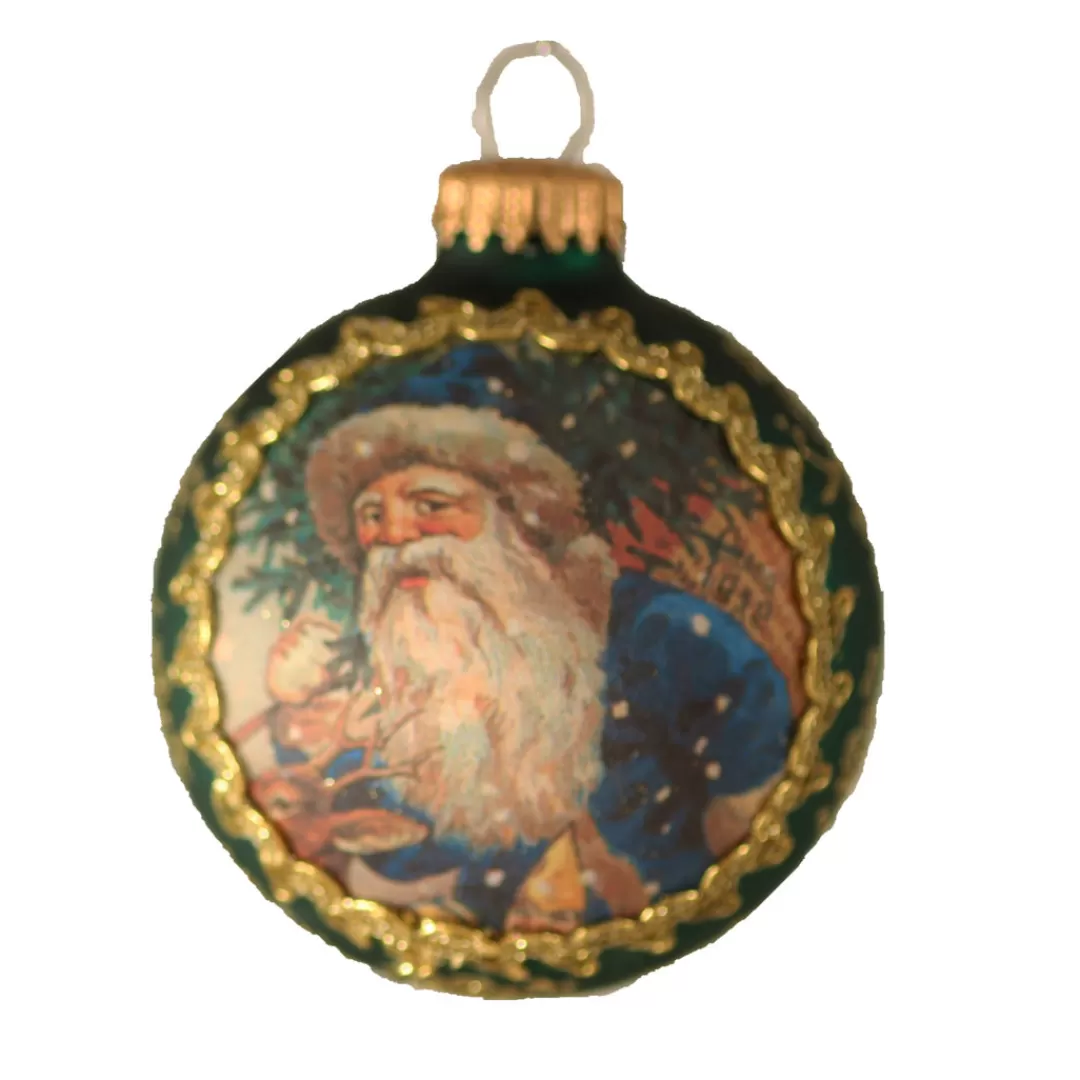 The Christmas Shop Glass | Glass*Santa Bauble