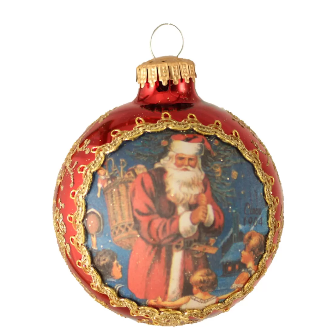 The Christmas Shop Glass | Glass*Santa Bauble