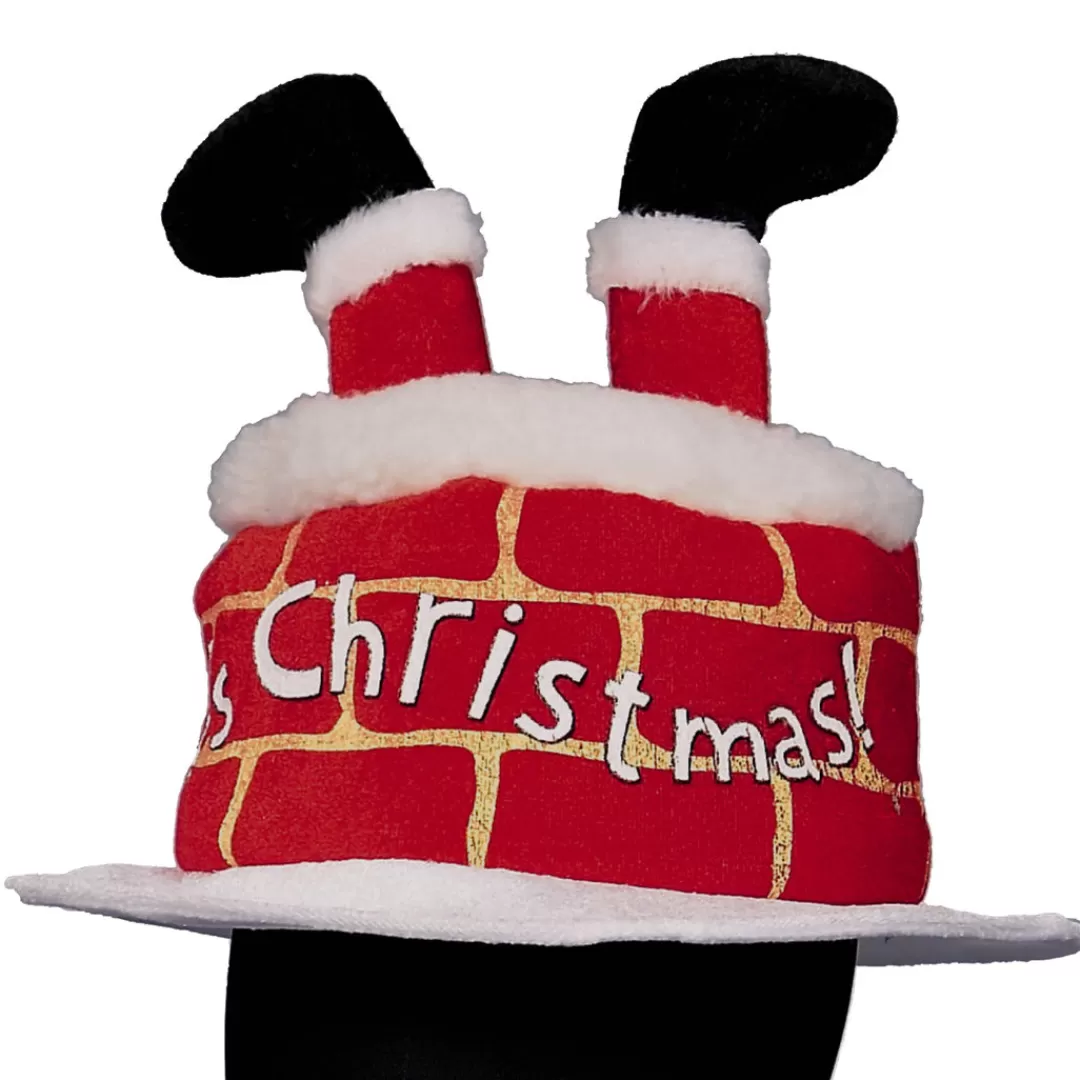 The Christmas Shop Hats*Santa Down The Chimney' Hat