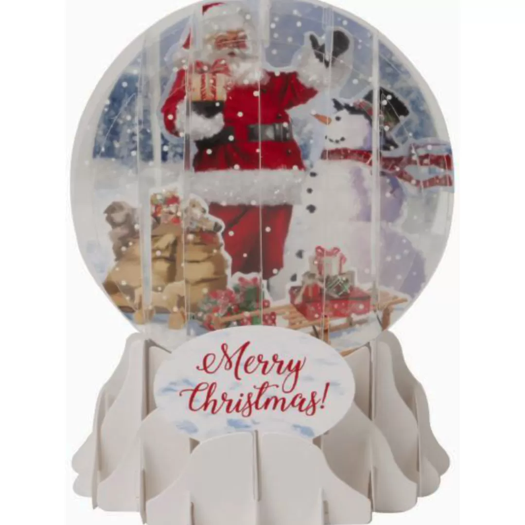 The Christmas Shop Single Cards*Santa Globe Card