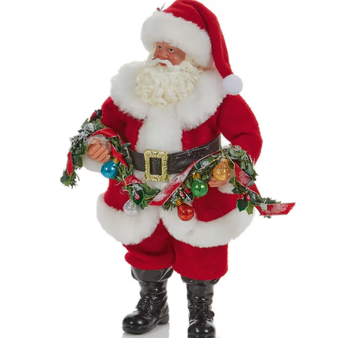 The Christmas Shop Christmas Figures | Red Theme*Santa Ornament