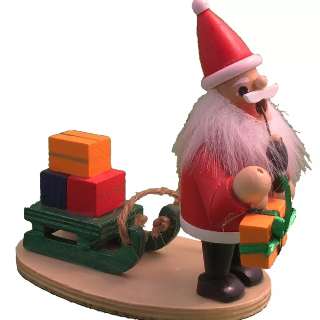 The Christmas Shop Wooden Ornaments | Wood*Santa Smoker W/gifts