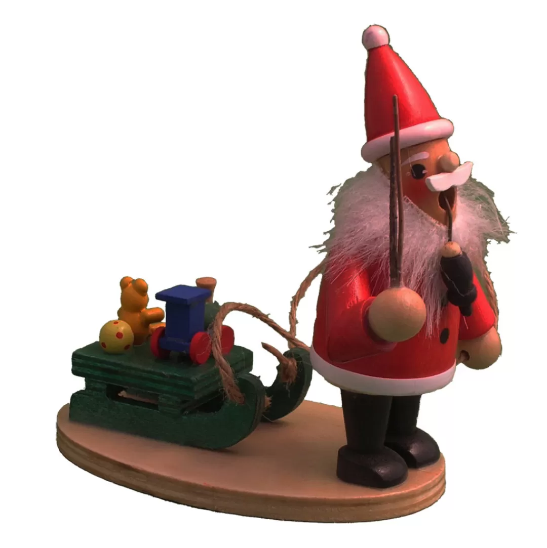 The Christmas Shop Wooden Ornaments | Wood*Santa Smoker W/toys