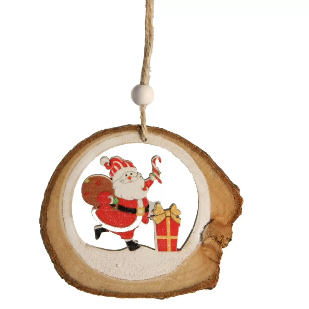 The Christmas Shop Wood | Characters*Santa With Cane & Sack