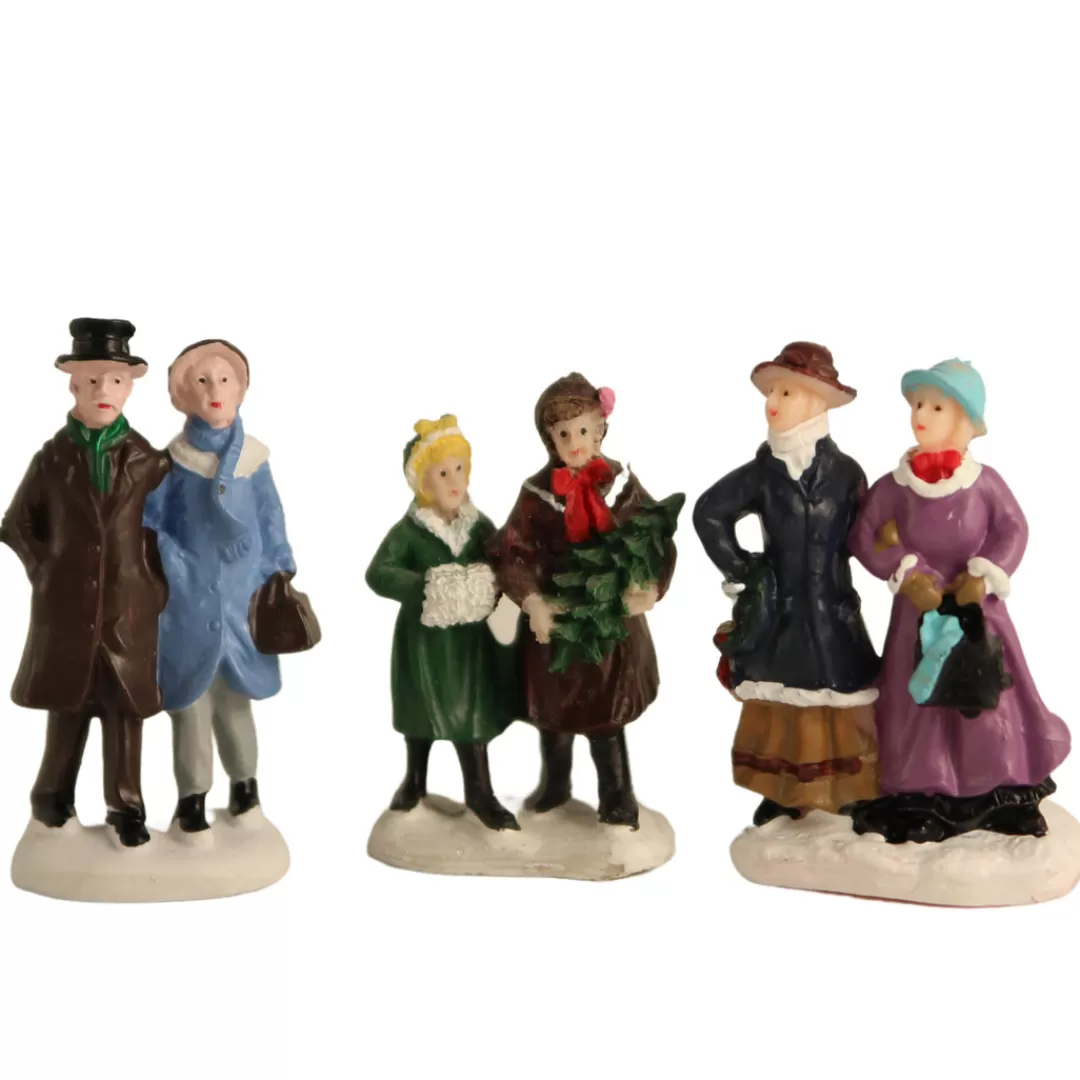 The Christmas Shop Lighted Houses | Christmas Figures*Set Of 3 Couples