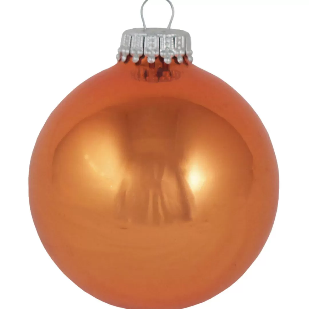 The Christmas Shop Other Colours | Glass*Shiny Orange Baubles