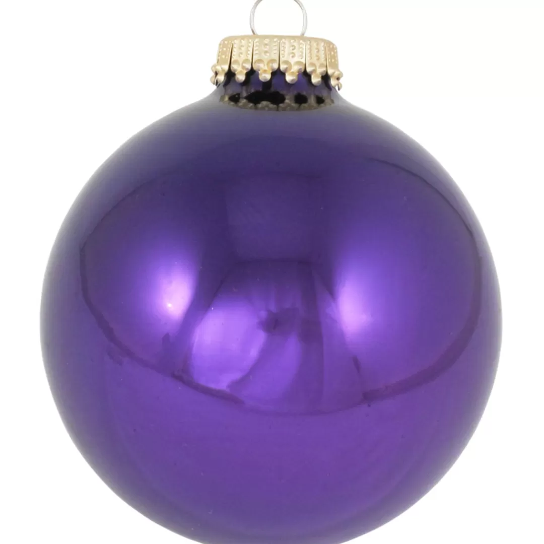 The Christmas Shop Other Colours | Glass*Shiny Purple Baubles