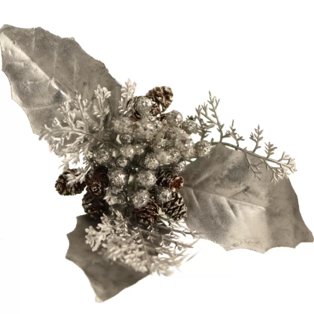 The Christmas Shop Picks & Berries | Silver & White Theme*Silver Berry Pick