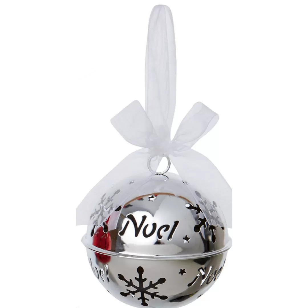 The Christmas Shop Silver & White Theme*Silver Metal Ball