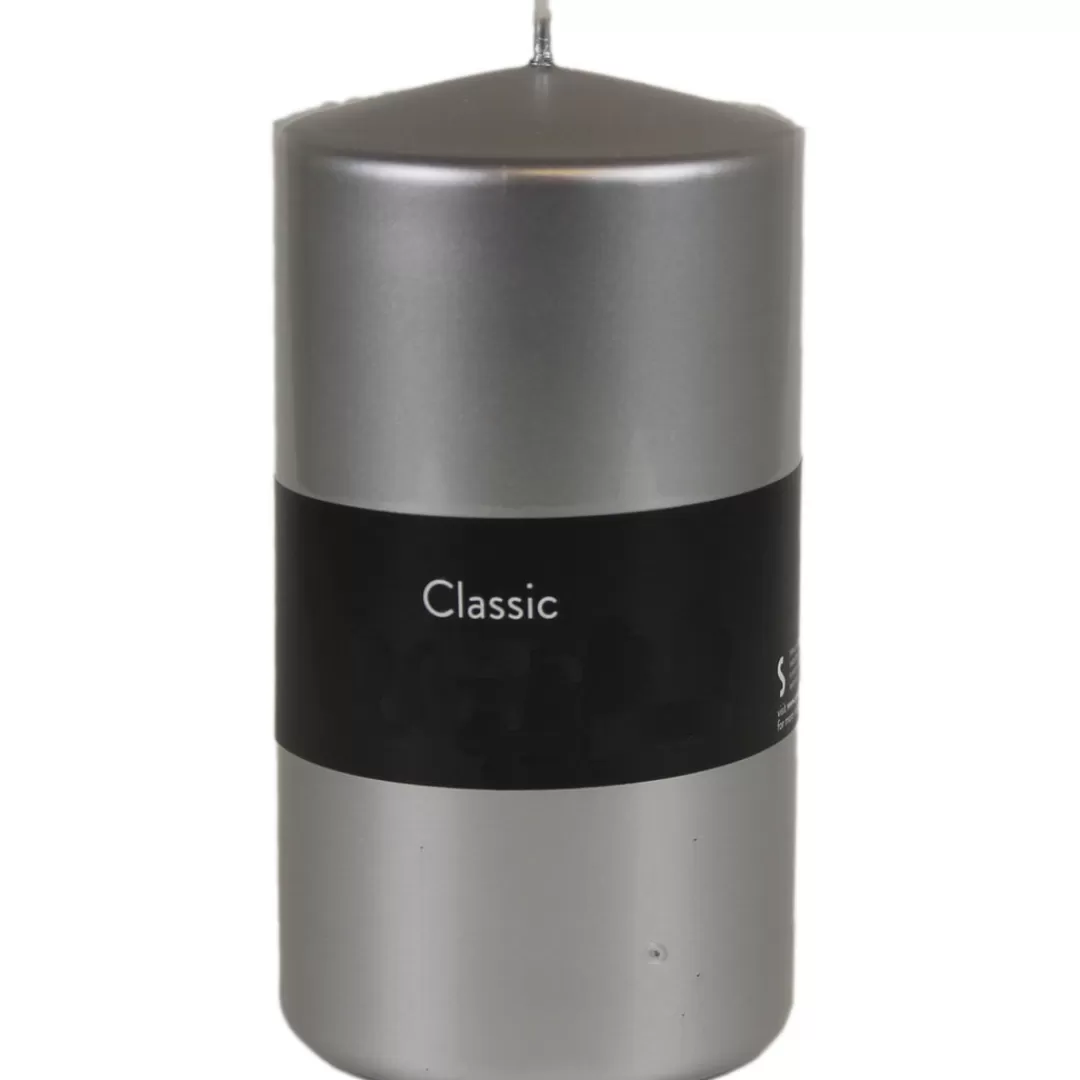 The Christmas Shop Candles*Silver Pillar Candle