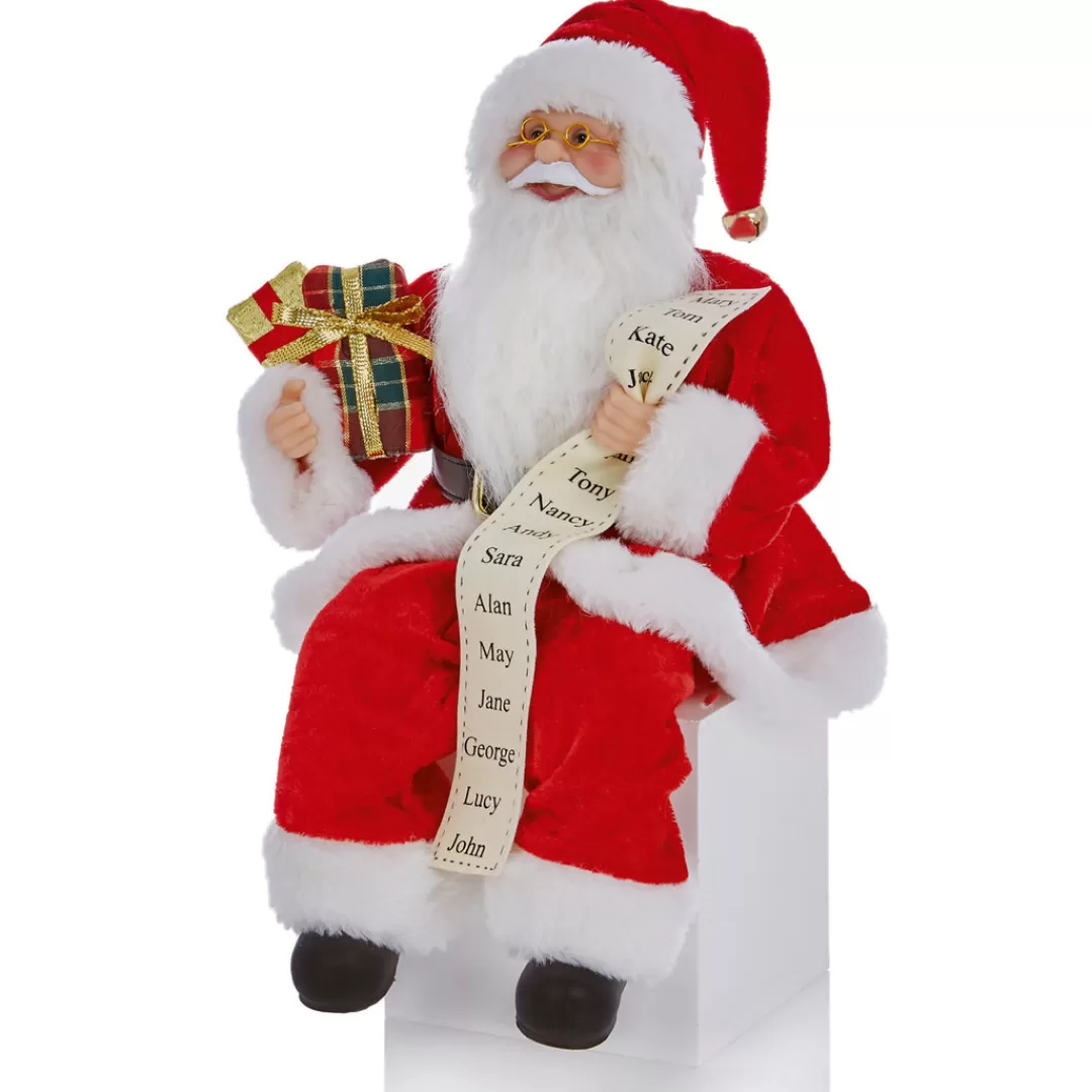 The Christmas Shop Christmas Figures | Red Theme*Sitting Santa