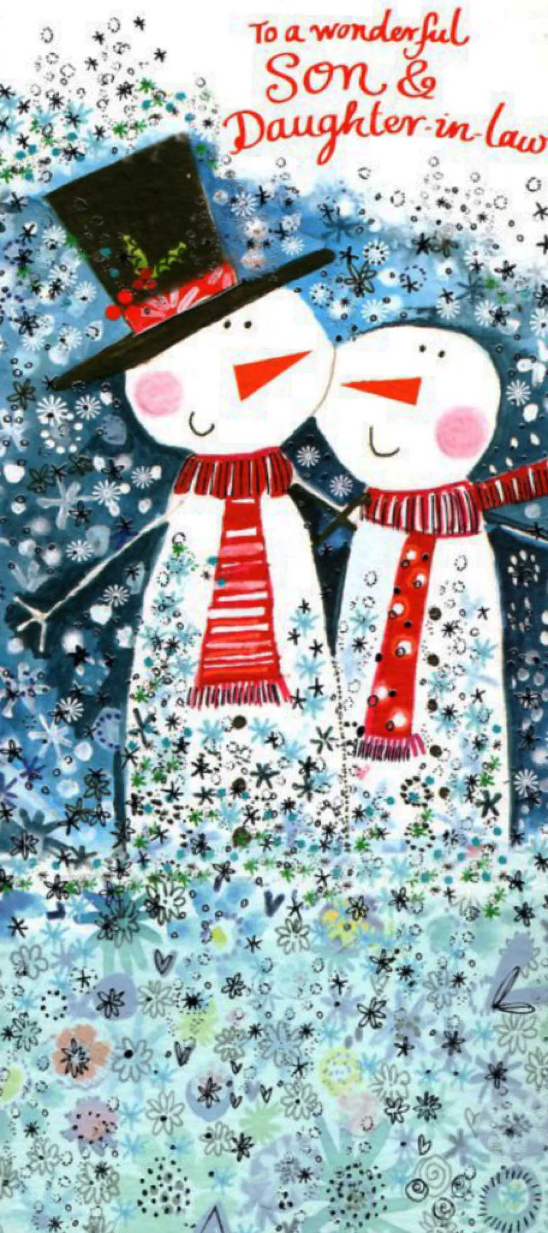 The Christmas Shop Cards For Relatives*Son And Daughter In Law Christmas Card