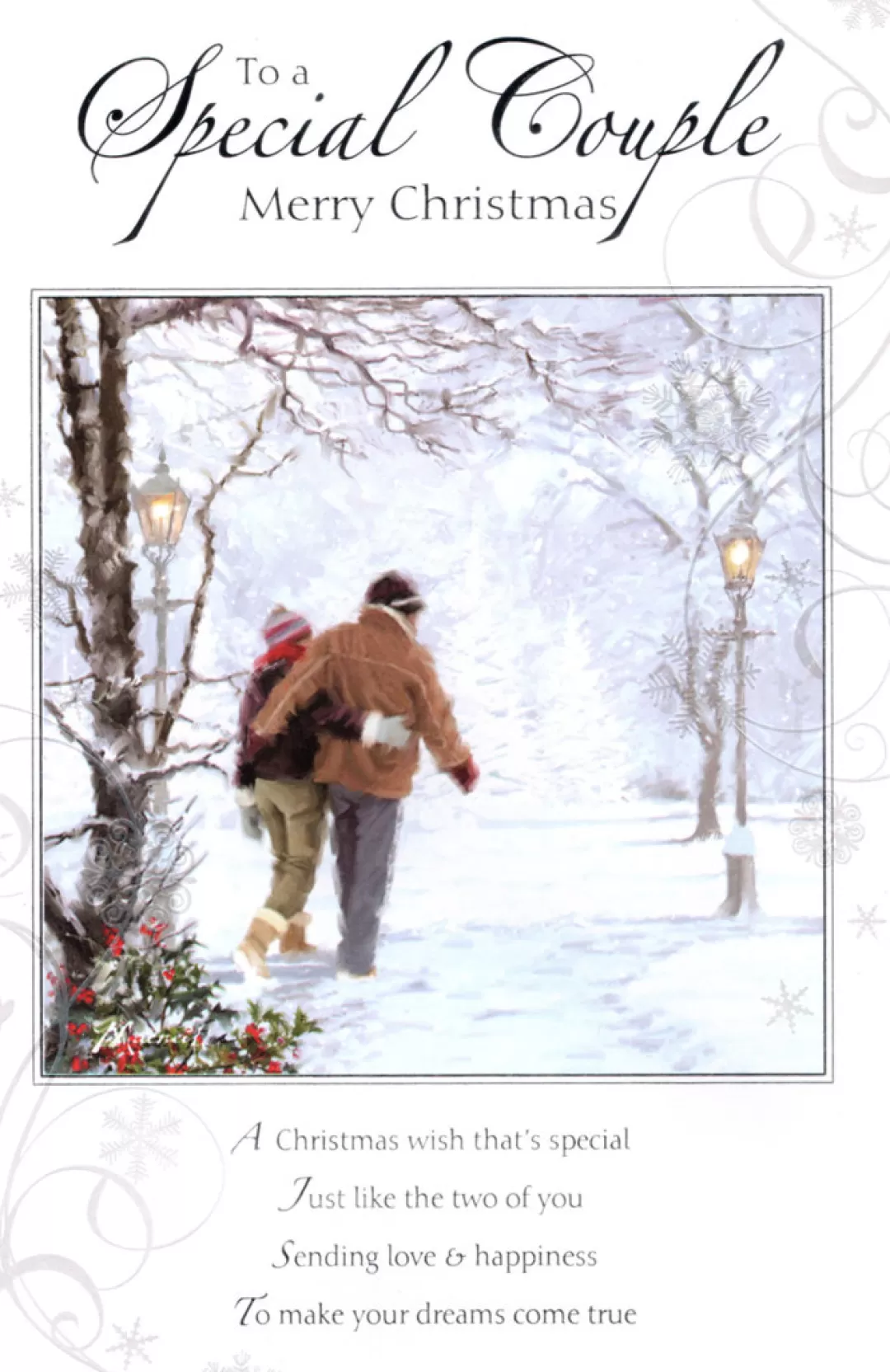 The Christmas Shop Cards For Relatives*Special Couple Christmas Card