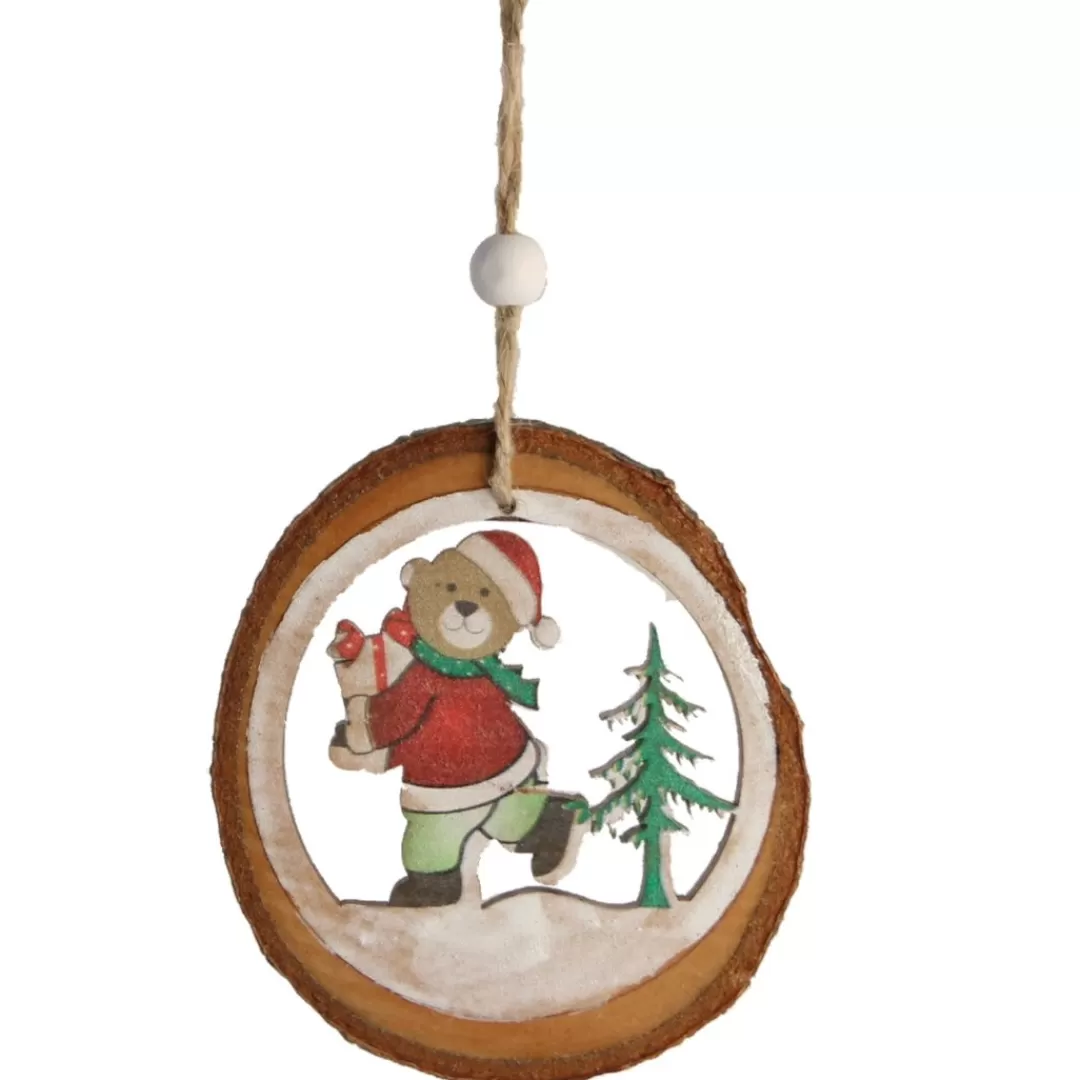 The Christmas Shop Wood | Characters*Teddy With Parcel