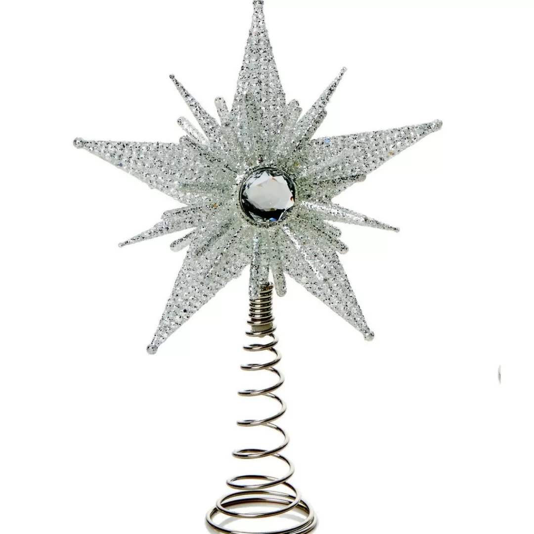 The Christmas Shop Treetop Stars | Silver & White Theme*Treetop Star