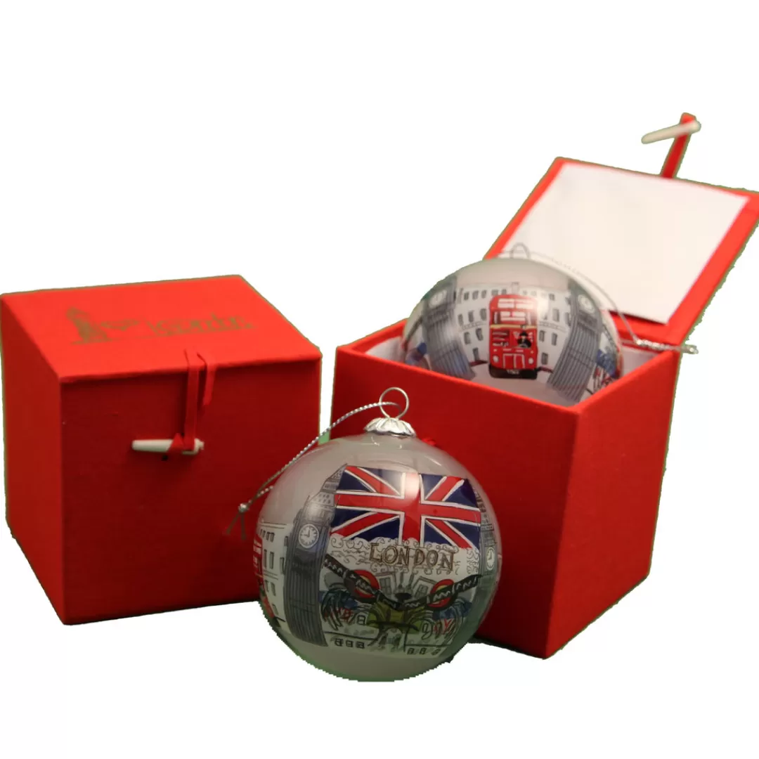 The Christmas Shop London | Glass*Union Jack Glass Bauble