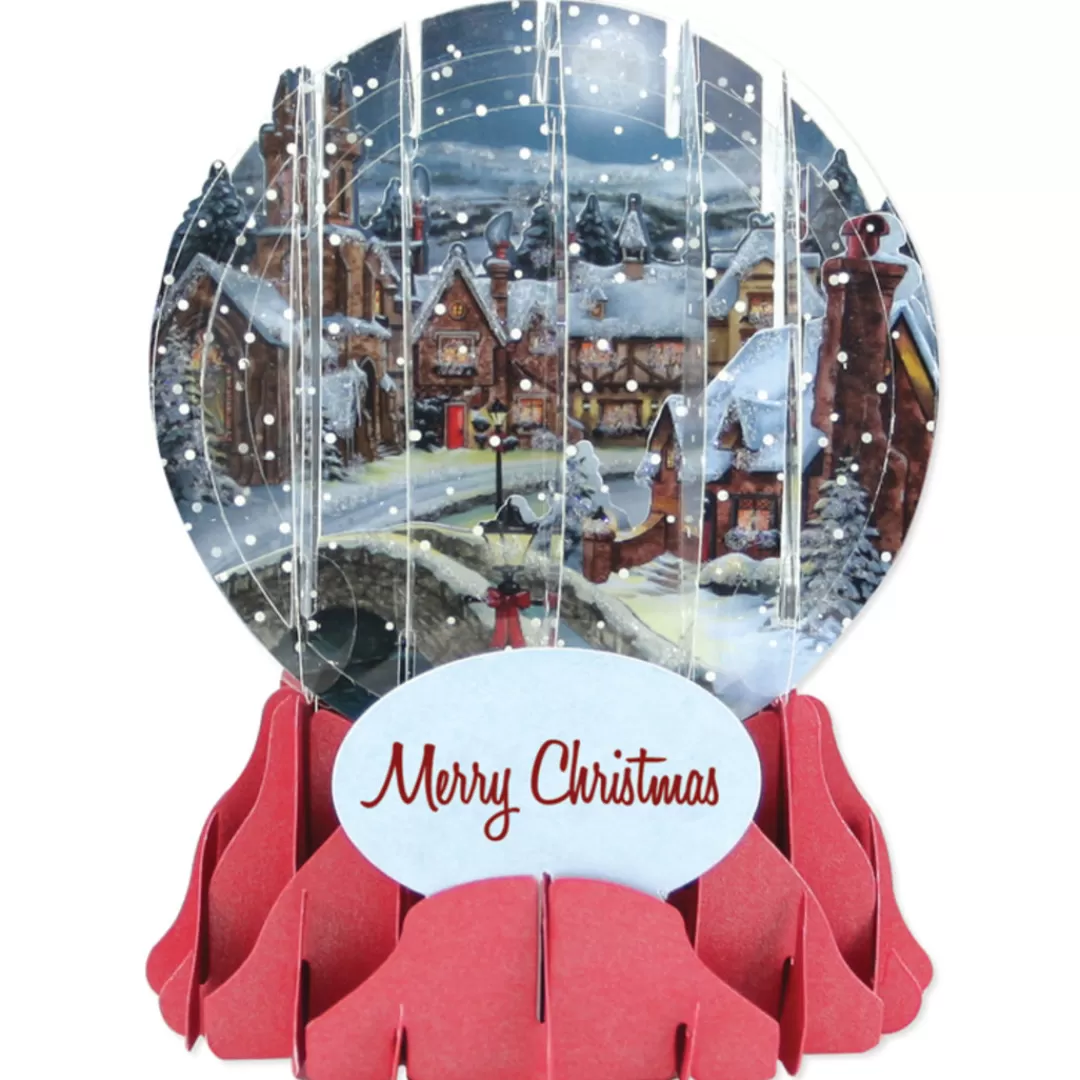 The Christmas Shop Single Cards*Village Globe Card