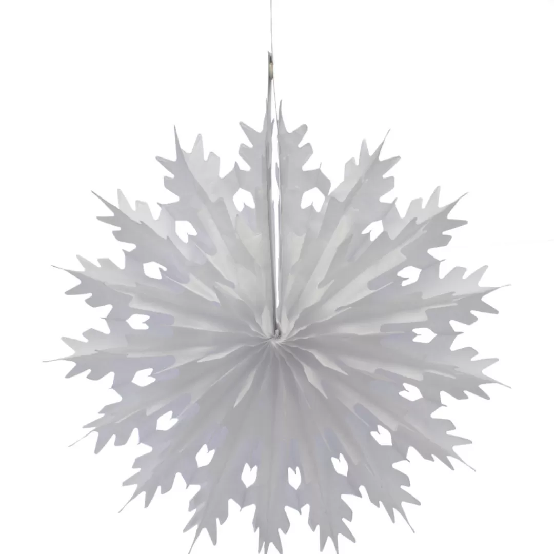 The Christmas Shop Novelties | Paper Decorations*White Paper Hanging Snowflake