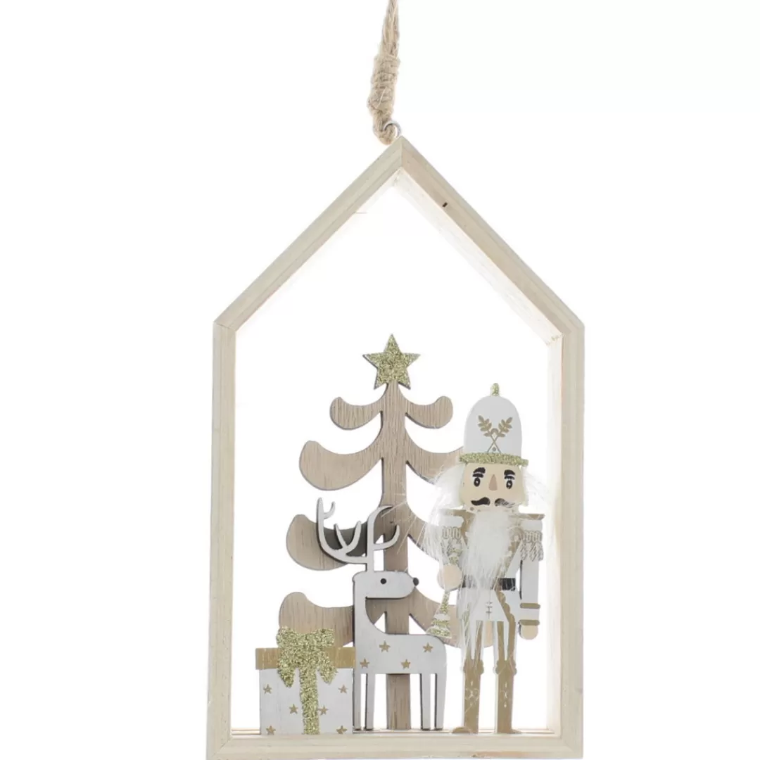 The Christmas Shop Wood | Silver & White Theme*Wood Frame Trim