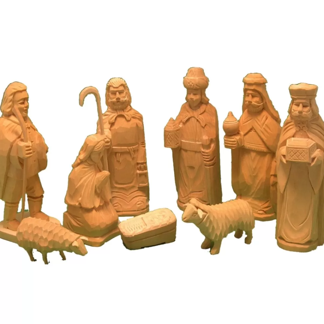 The Christmas Shop Nativity | Wooden Ornaments*Wood Nativity Set