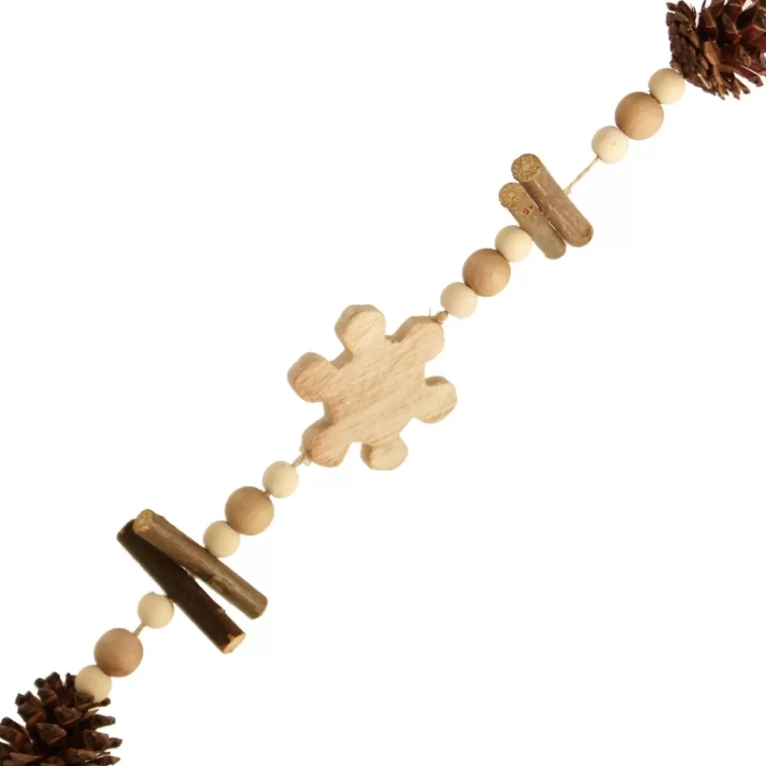 The Christmas Shop Garlands | Wood*Wood Snowflake Garland