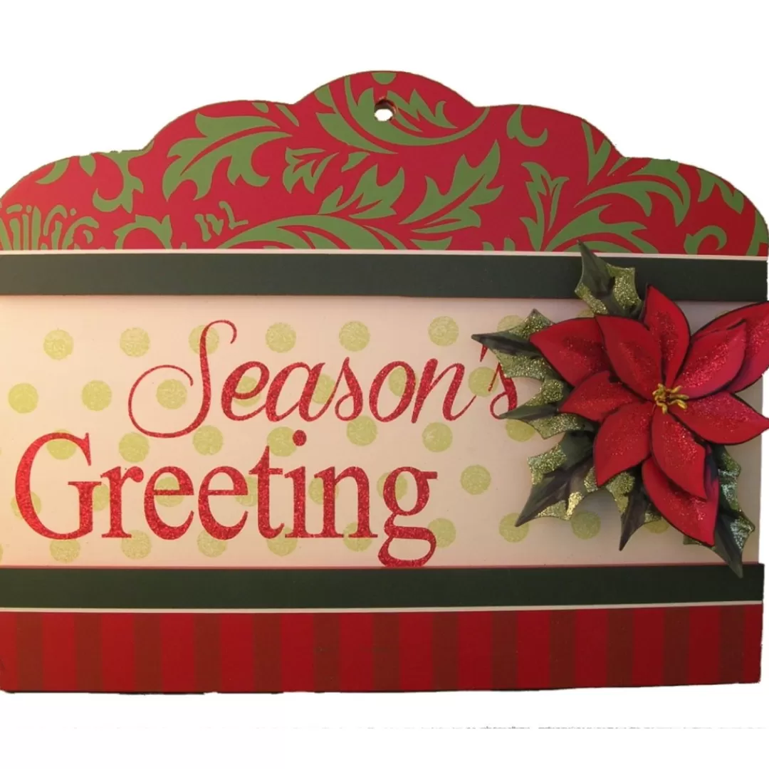 The Christmas Shop Wooden Ornaments*Wooden Wall Sign