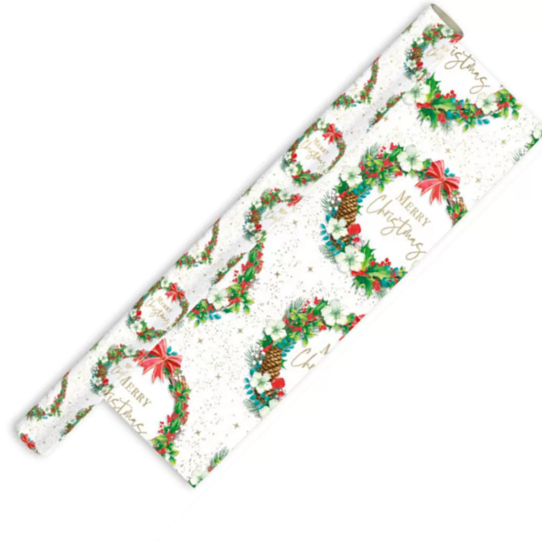 The Christmas Shop Wrap*Wrapping Paper With Wreaths